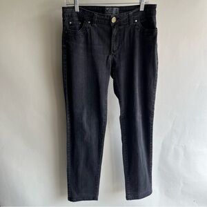 Beija Flor Jeans Brasil Sz 8 Women’s Gray Black Stacey Skinny Brazil CottonBlend